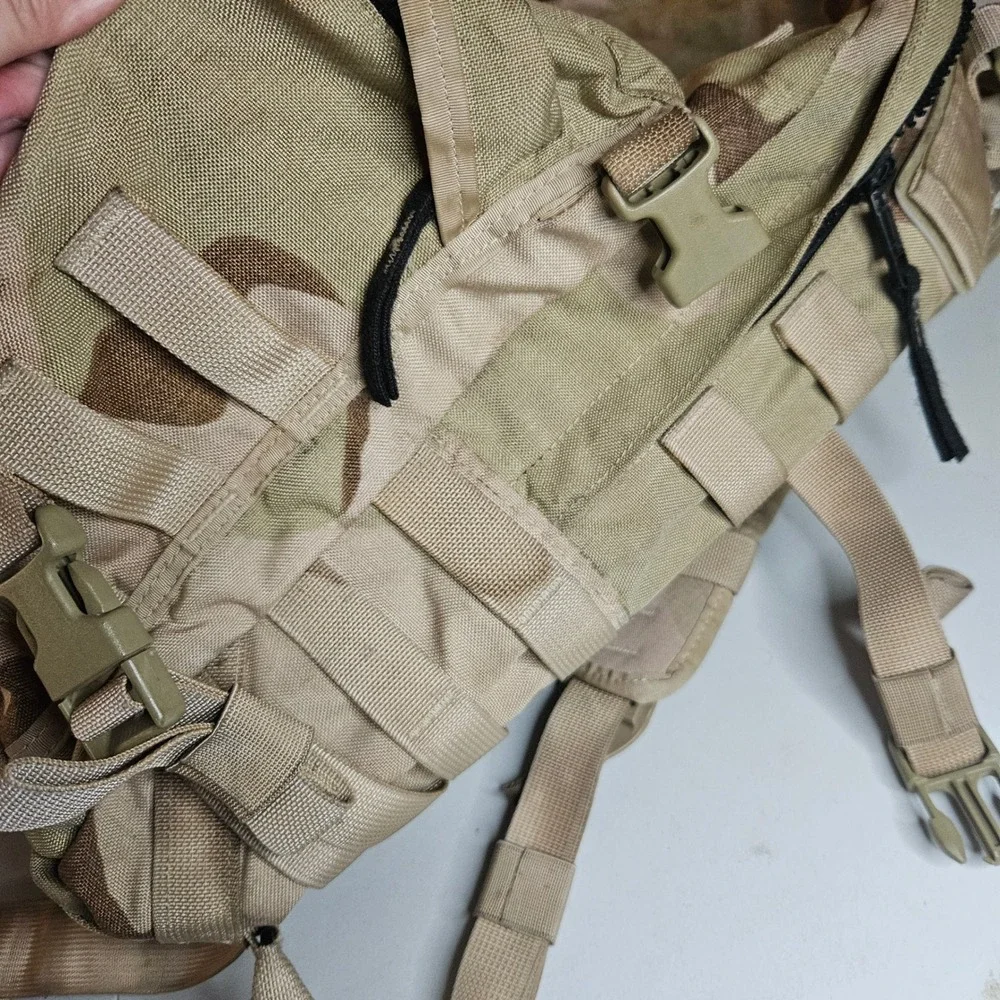 US Military 3 Color Desert Camo Tactical Assault Pack Backpack DCU Surplus